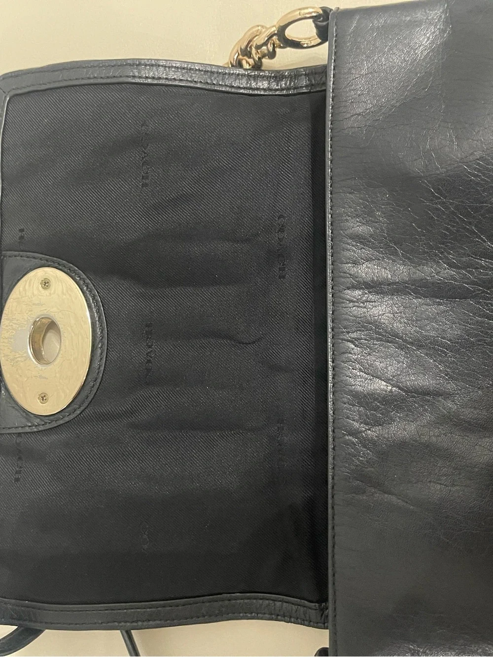 Coach Black Quilted Shoulder Bag with Gold Hardware